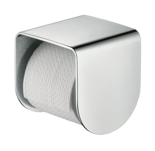 AXOR-HG-AXOR-Universal-Softsquare-Toilettenpapierhalter-mit-Ablage-Brushed-Nickel-42436820 gallery number 1